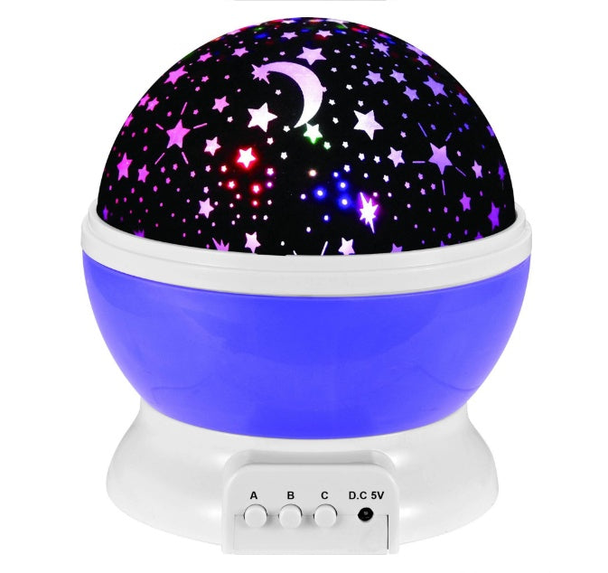 Rotating Star & Constellation Projector Night Light