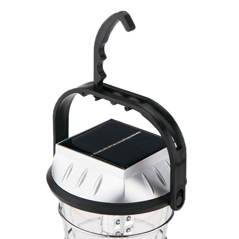3-in-1 Solar USB & Hand-Crank Camping Lantern – 1,200mAh Rechargeable Emergency Light 8-Hour Runtime