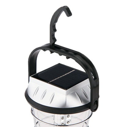 3-in-1 Solar USB & Hand-Crank Camping Lantern – 1,200mAh Rechargeable Emergency Light 8-Hour Runtime