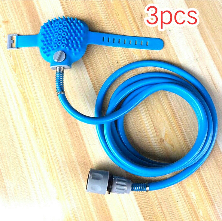 Dog Bath Glove with Spray Nozzle & Hose | Pet Washing Tool