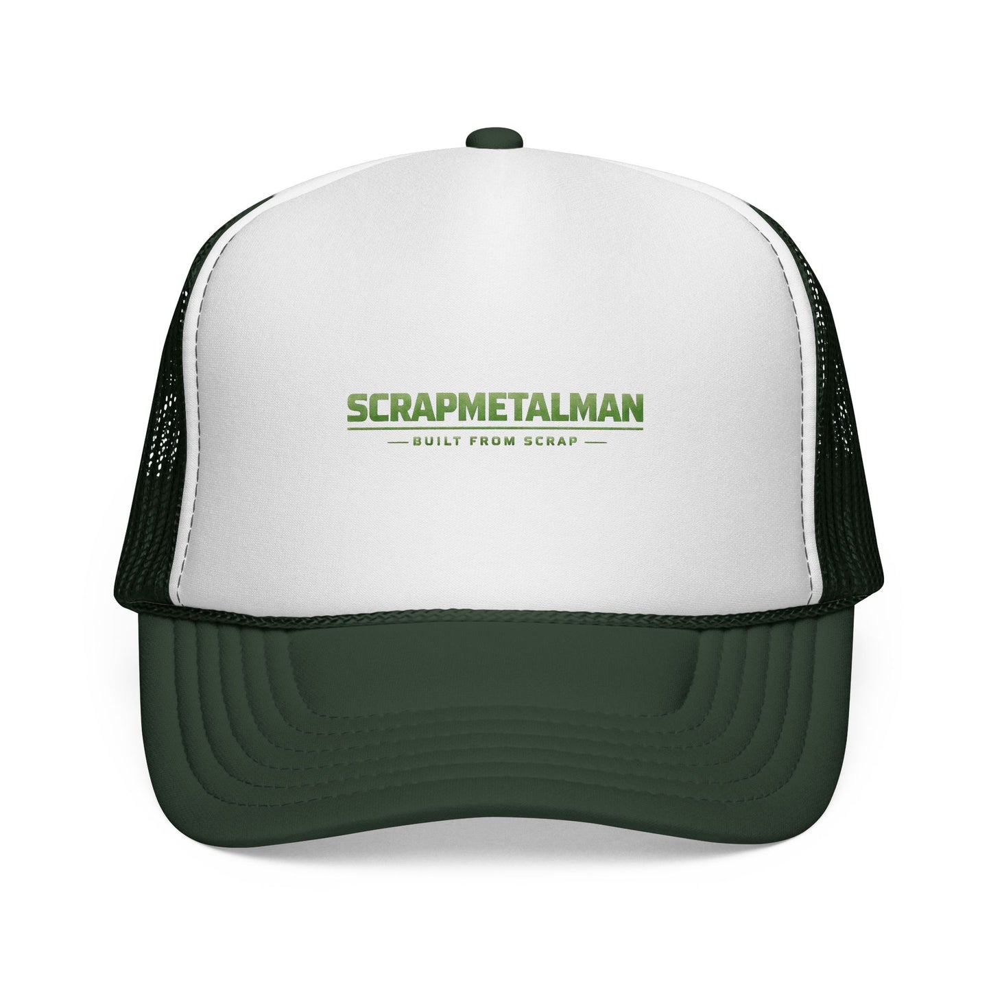 Scrapmetalman Logo Mesh Trucker Cap | Breathable Snapback