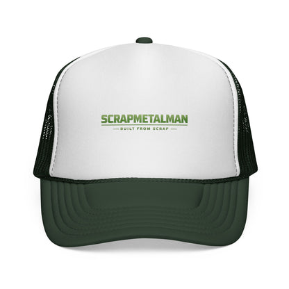 Scrapmetalman Logo Mesh Trucker Cap | Breathable Snapback
