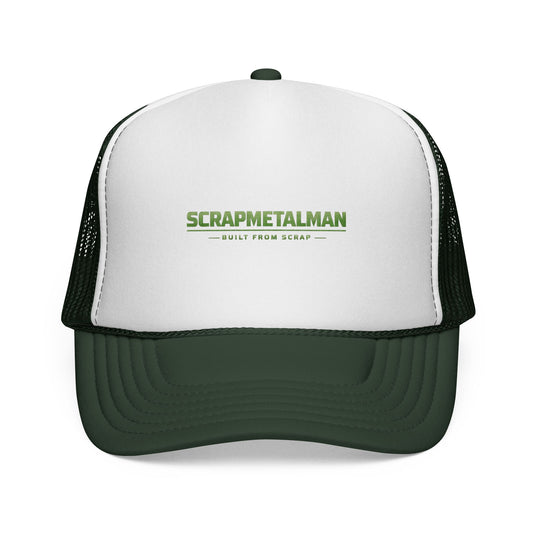 Scrapmetalman Logo Mesh Trucker Cap | Breathable Snapback