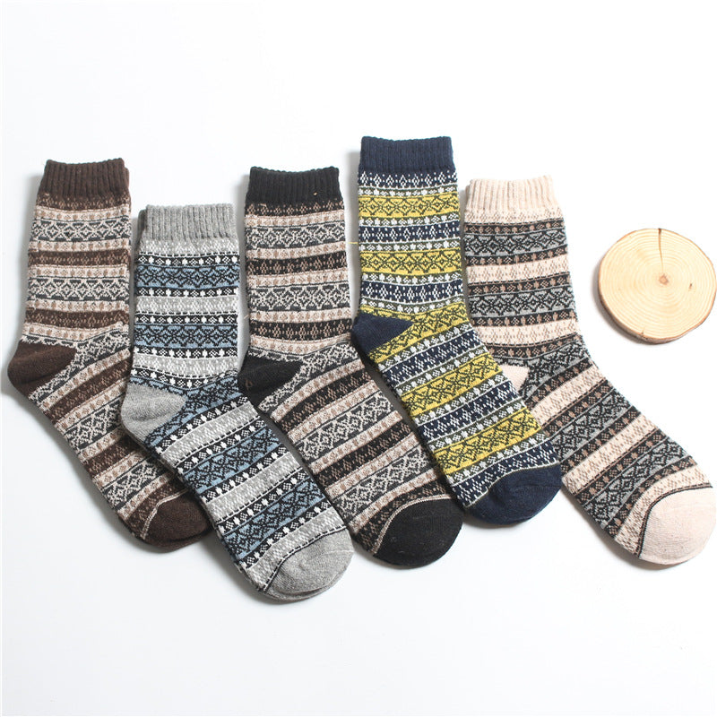 Men’s Rabbit Wool Business Socks 5-Pair Pack – 7 Colour Combos