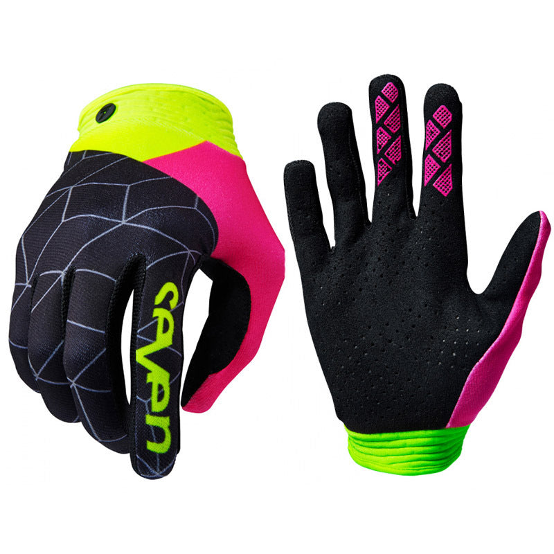 Microfiber Cycling Sports Gloves – Full Finger Outdoor Riding Gloves Black, Grey & White