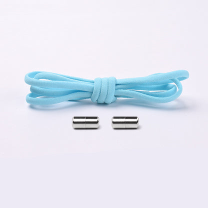 Elastic No-Tie Shoelaces – Half-Round Capsule Lock, 22 Colours