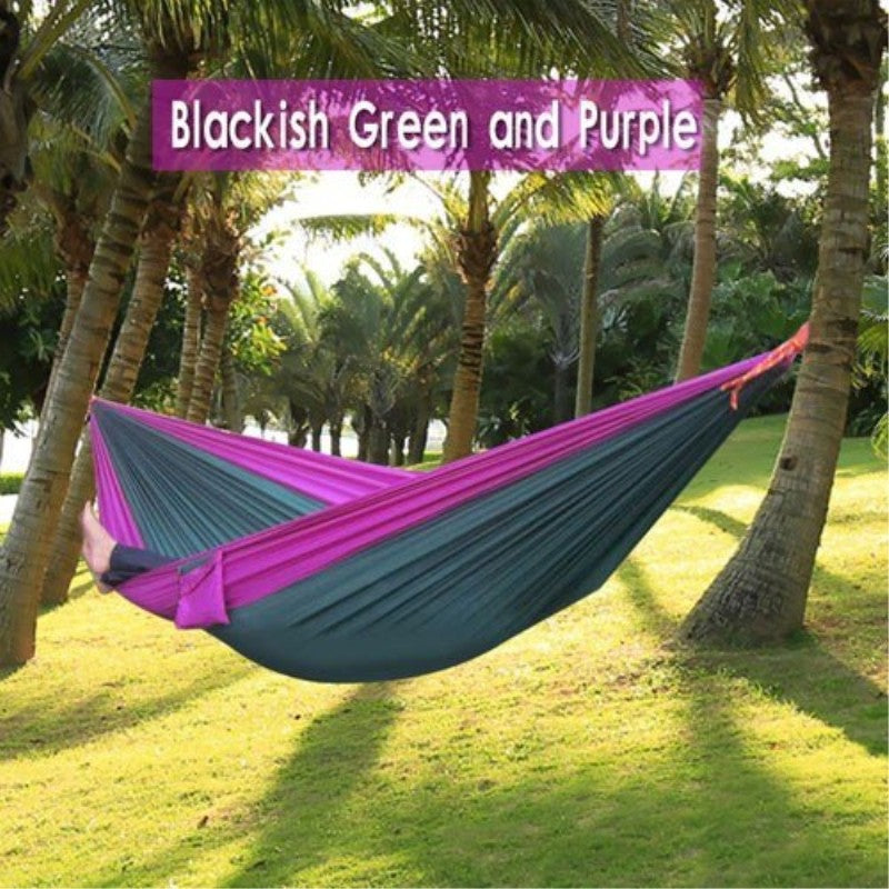 210T Parachute Nylon Camping Hammock – 270×140cm Lightweight Portable Hammock 30+ Colours