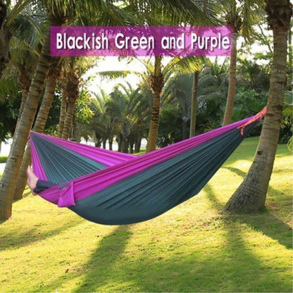 210T Parachute Nylon Camping Hammock – 270×140cm Lightweight Portable Hammock 30+ Colours