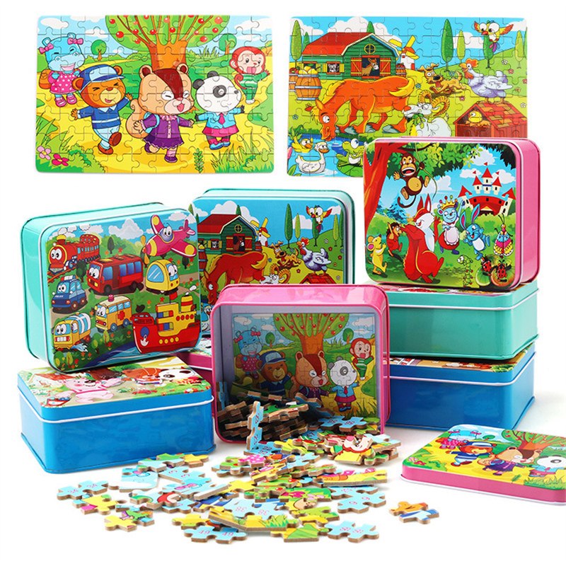 Children's Wooden Jigsaw Puzzle 21 Designs Ages 3+ - JParker Collections