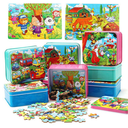 Children's Wooden Jigsaw Puzzle 21 Designs Ages 3+ - JParker Collections