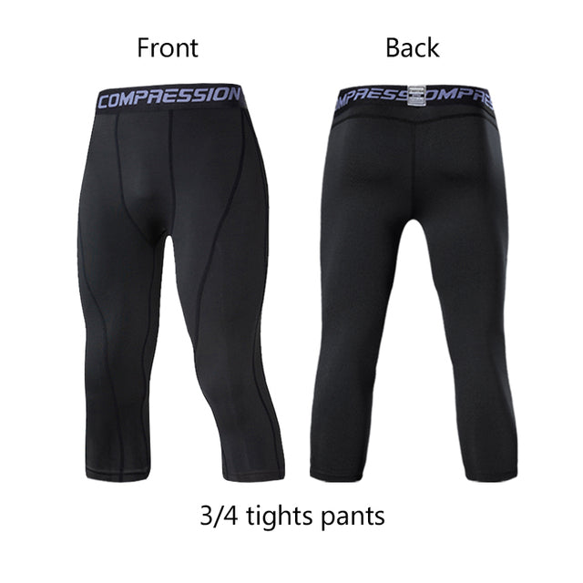 Men's Compression Pants – Sports Leggings, Multiple Colours, S–3XL