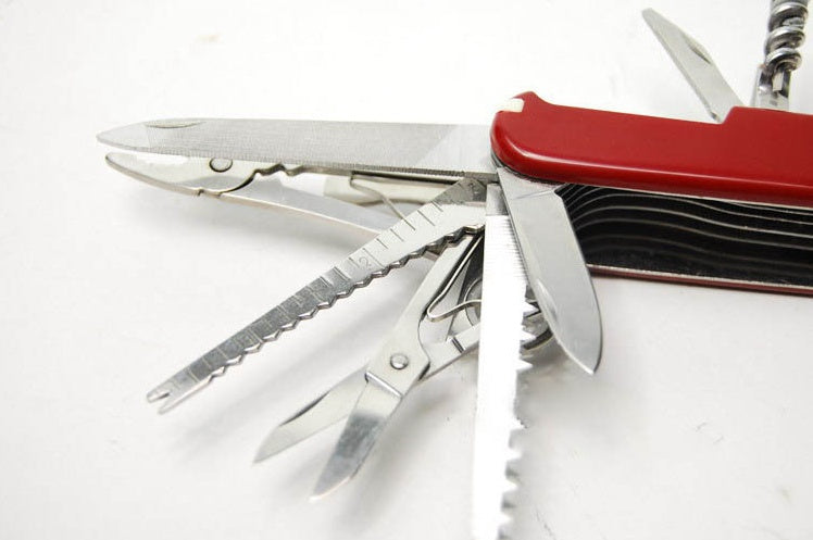 20-in-1 Stainless Steel Multi-Tool Pocket Knife – 91mm EDC Folding Knife Pliers, Saw & Scissors