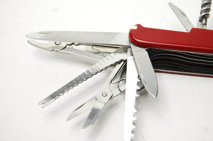 20-in-1 Stainless Steel Multi-Tool Pocket Knife – 91mm EDC Folding Knife Pliers, Saw & Scissors