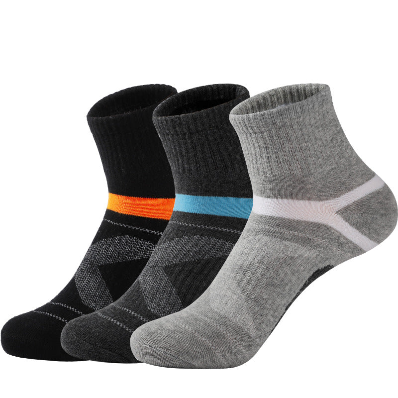 Men's Cotton Jacquard Sports Socks – Single, 3 & 5-Pair Packs
