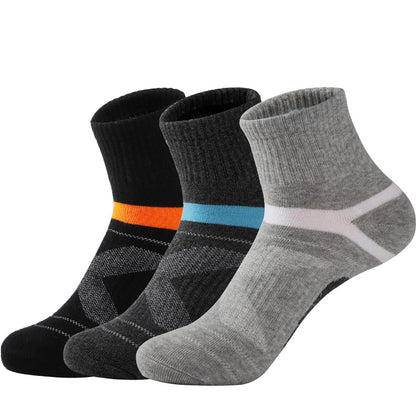 Men's Cotton Jacquard Sports Socks – Single, 3 & 5-Pair Packs
