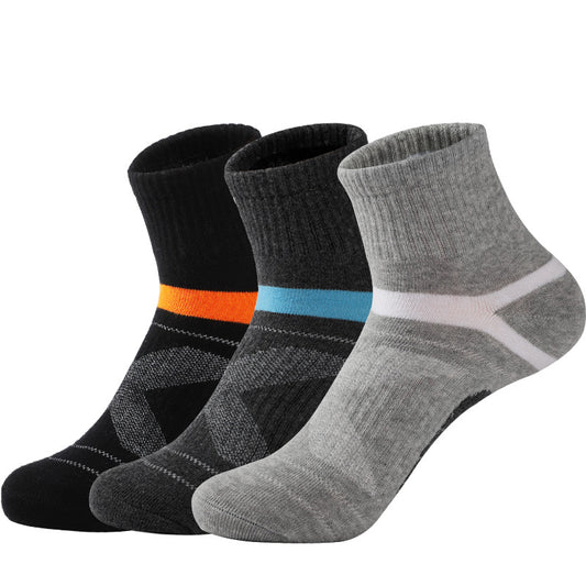 Men's Cotton Jacquard Sports Socks – Single, 3 & 5-Pair Packs