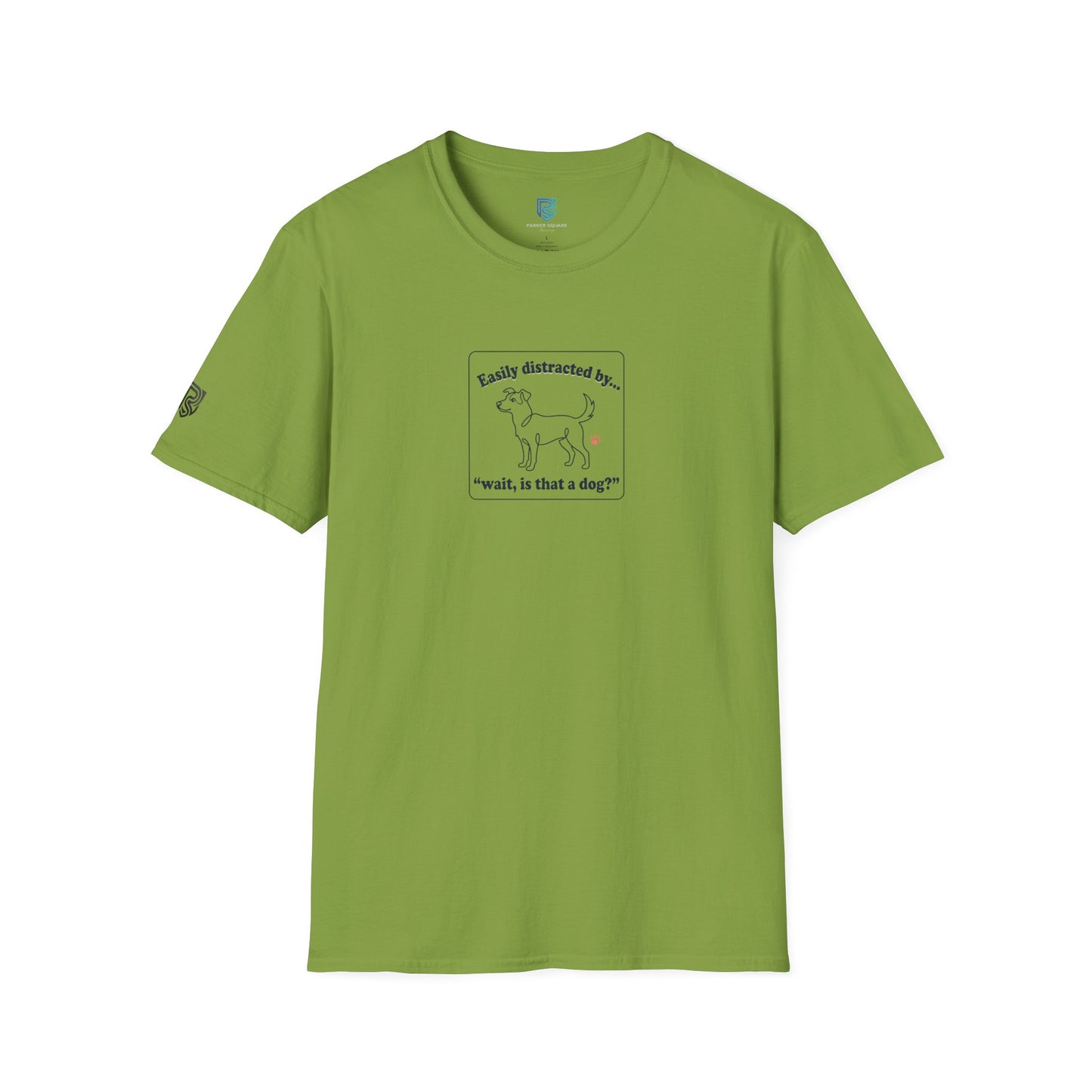 'Easily Distracted By…wait, is that a dog?' Cartoon Dog Graphic Tee