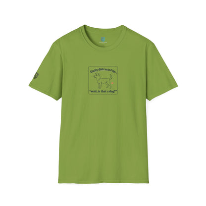 'Easily Distracted By…wait, is that a dog?' Cartoon Dog Graphic Tee