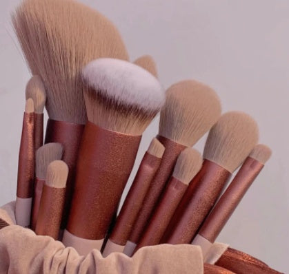 13-Piece Makeup Brush Set – Soft Fibre Bristles, Choice of Packaging