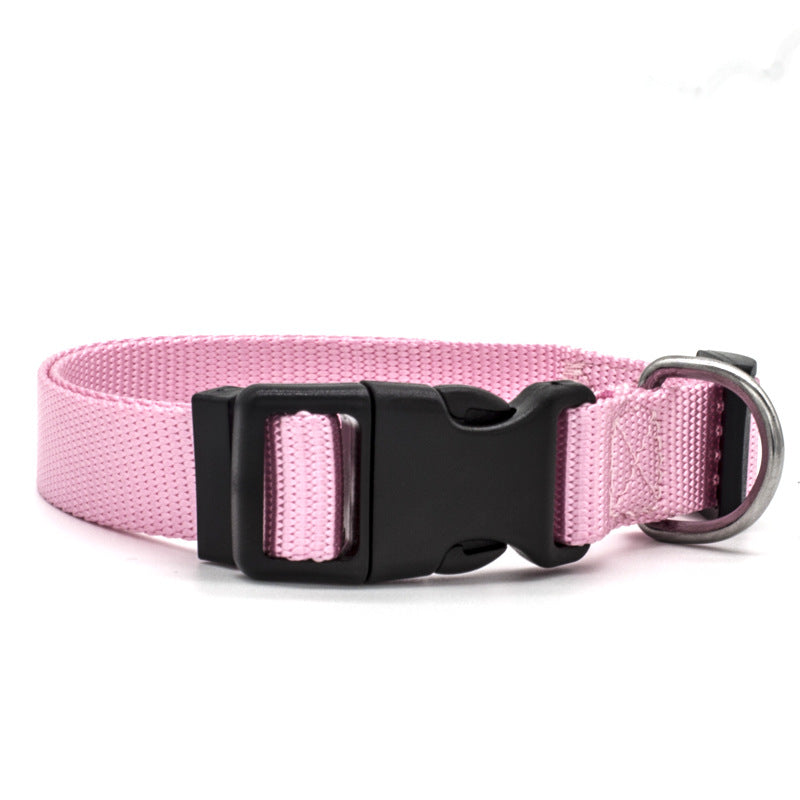 Soft Nylon Pet Collar – Adjustable with Neoprene Lining | Dogs & Cats | 7 Colours