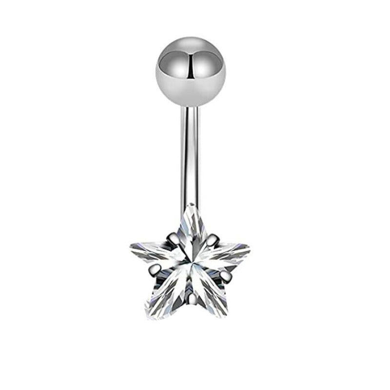 Stainless Steel Navel Stud – Belly Button Piercing Jewellery, 30 Styles
