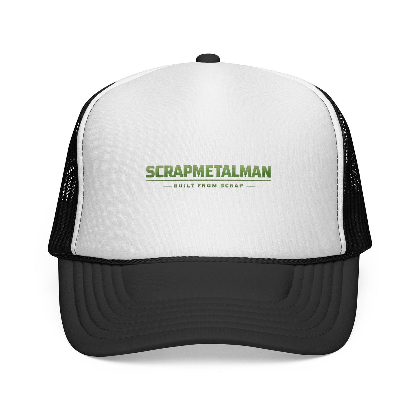 Scrapmetalman Logo Mesh Trucker Cap | Breathable Snapback