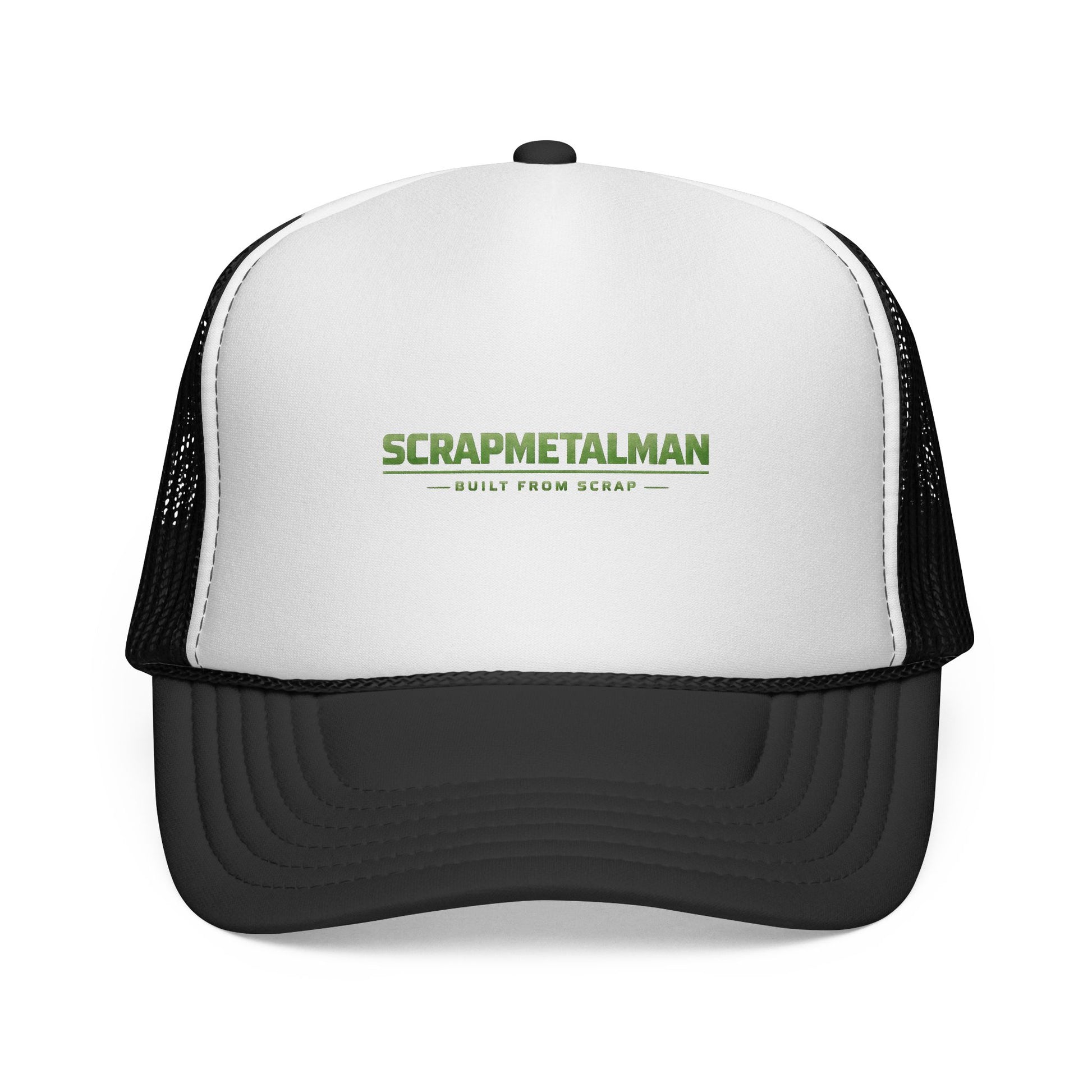 Scrapmetalman Logo Mesh Trucker Cap | Breathable Snapback