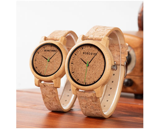 BOBO BIRD Natural Bamboo Watch – Eco-Friendly Men’s & Women’s