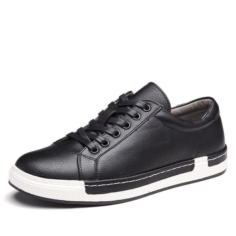 Men's Lace-Up Casual Leather-Look Shoes | PU Upper | EU 38-48