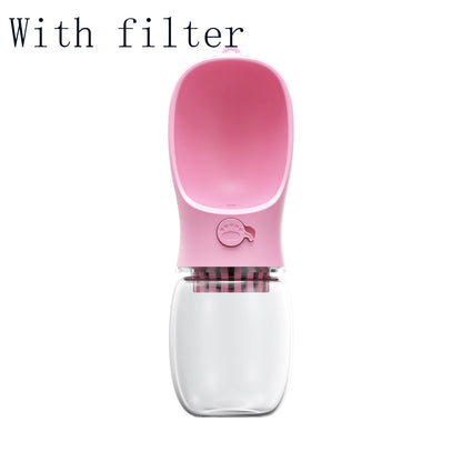 Portable Pet Water Bottle | One-Touch Dog Water Dispenser 350ml & 550ml