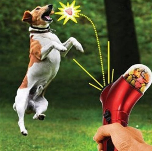 Pet Treat Launcher – Spring-Loaded Treat Shooter for Dogs & Cats | 4 Colours