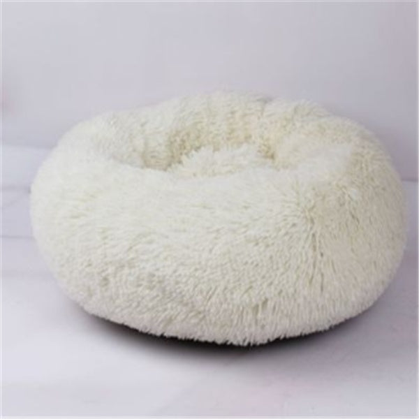 Round Plush Pet Bed | Anti-Slip | Machine Washable | 8 Sizes