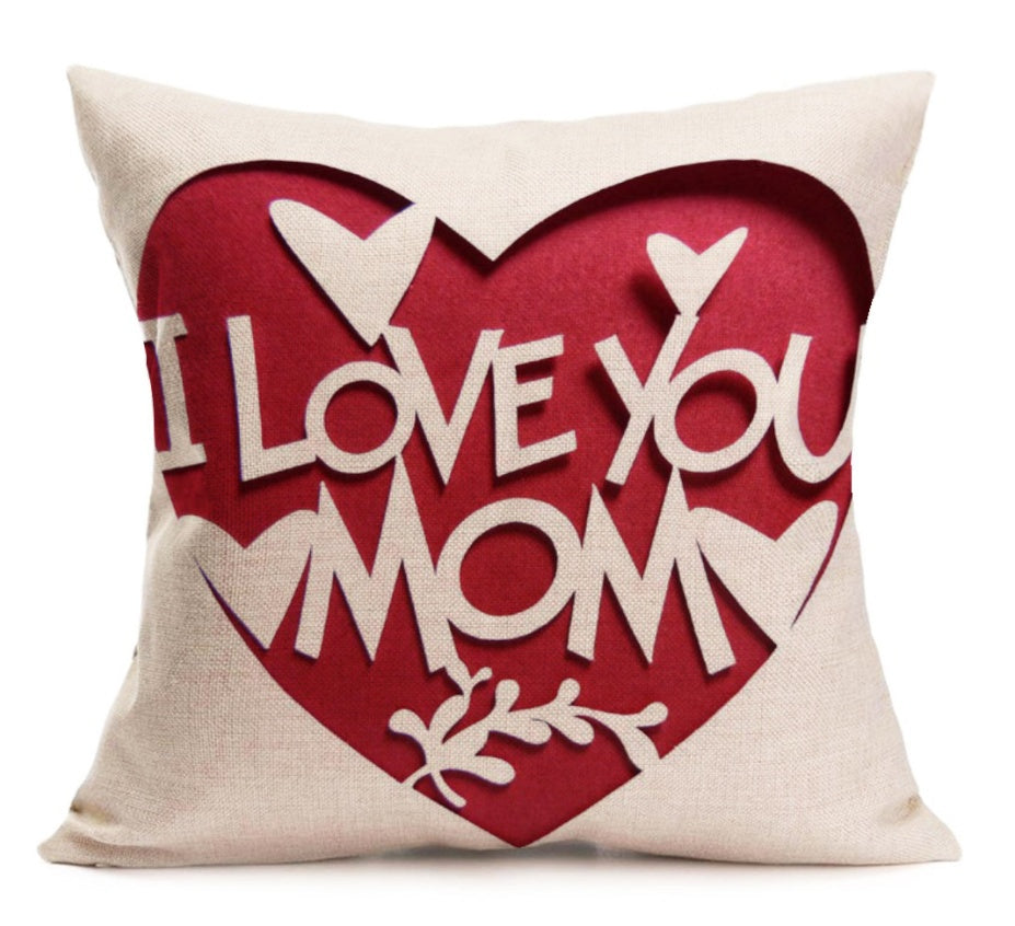 Mother's Day Flannel Cushion Cover | Soft Velvet | 43cm