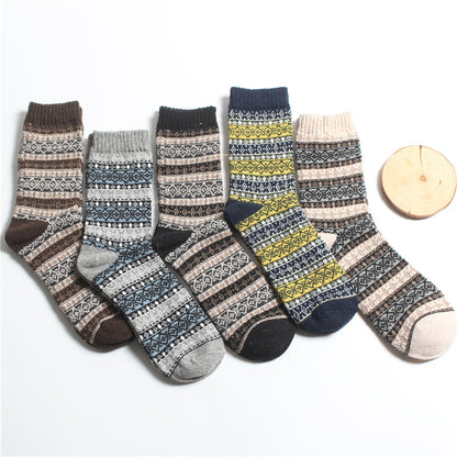 Men’s Rabbit Wool Business Socks 5-Pair Pack – 7 Colour Combos