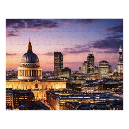 London Skyline Jigsaw Puzzle with Tin – Sunset Cityscape Gift