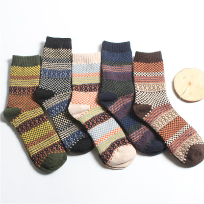 Men’s Rabbit Wool Business Socks 5-Pair Pack – 7 Colour Combos