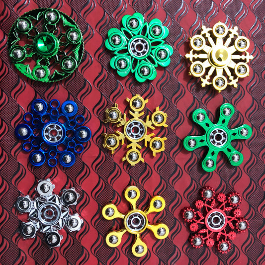 Electroplated Steel Ball Fingertip Gyro | 10 Designs | ABS Fidget Spinner