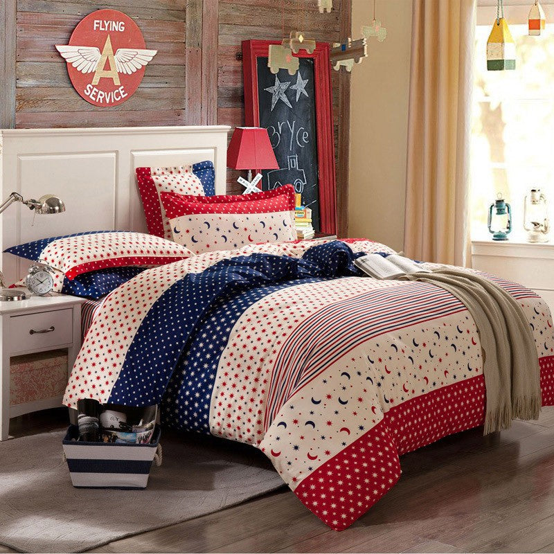 Cotton Four-Piece Bedding Set | Single to Super King & Beyond