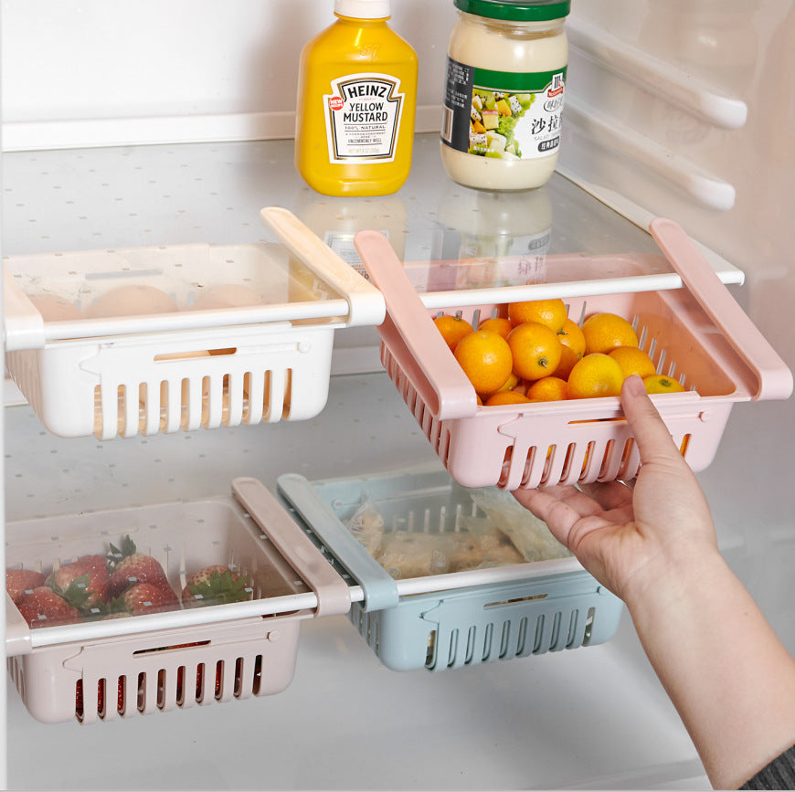 Stretchable Fridge Storage Basket Organiser