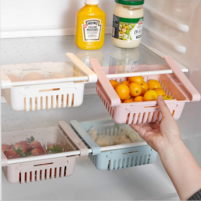 Stretchable Fridge Storage Basket Organiser