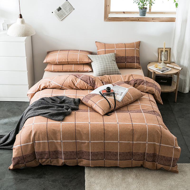 Geometric Quilted Cotton Bedding Set 4 Piece | 15 Designs