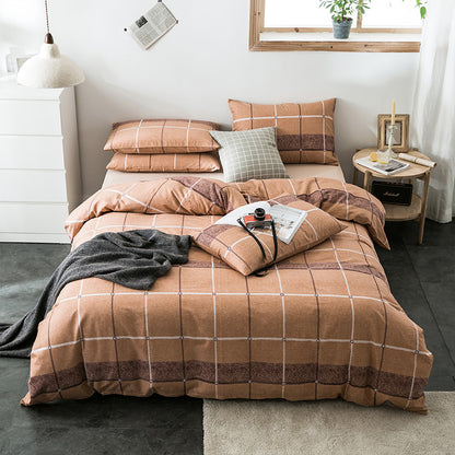 Geometric Quilted Cotton Bedding Set 4 Piece | 15 Designs