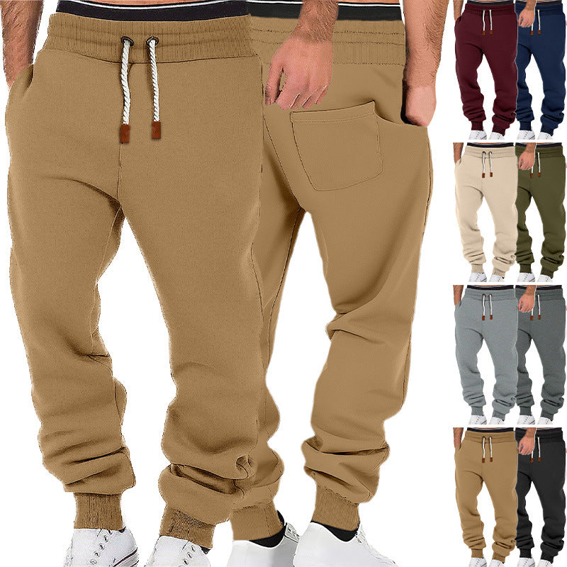 Men's Fleece-Lined Cuffed Sweatpants | Casual Joggers S-3XL, 8 Colours