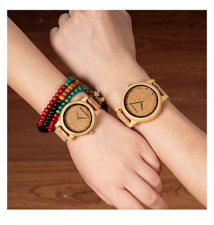 BOBO BIRD Natural Bamboo Watch – Eco-Friendly Men’s & Women’s