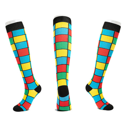 Sports Compression Socks – Nylon Jacquard Cycling & Running Socks