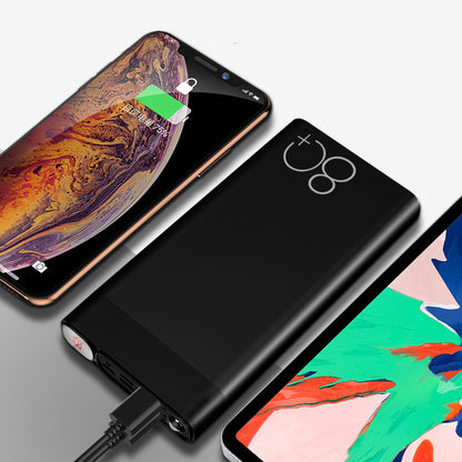 Slim Alloy Power Bank with LCD Display – Fast Charging 10000mAh & 20000mAh