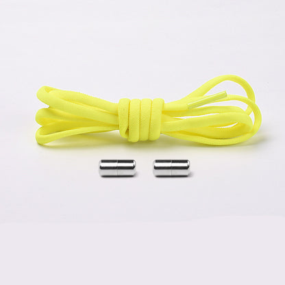 Elastic No-Tie Shoelaces – Half-Round Capsule Lock, 22 Colours