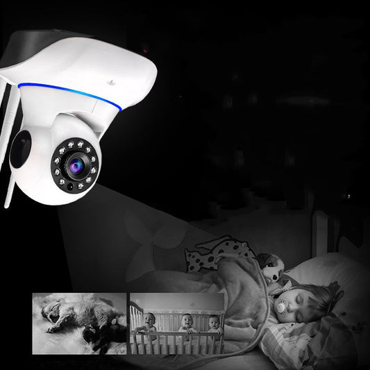 Indoor WiFi Security Camera with Night Vision & Remote Monitoring