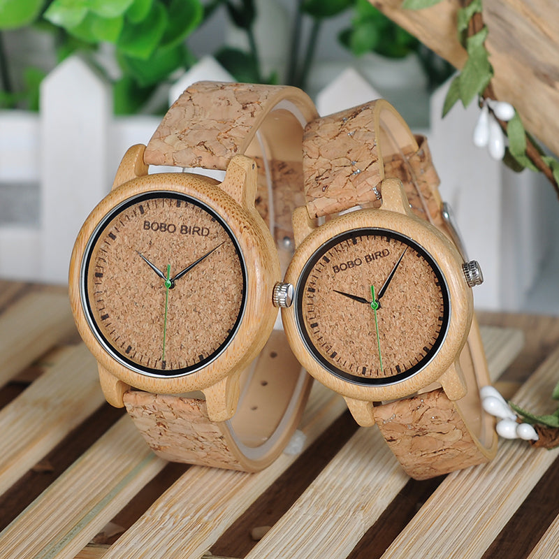 BOBO BIRD Natural Bamboo Watch – Eco-Friendly Men’s & Women’s