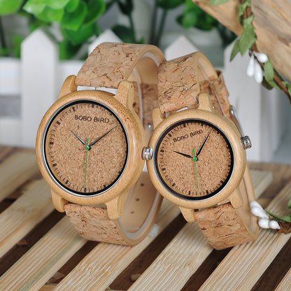 BOBO BIRD Natural Bamboo Watch – Eco-Friendly Men’s & Women’s
